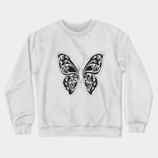 Butterfly Black Shadow Silhouette Anime Style Collection No. 311 Crewneck Sweatshirt